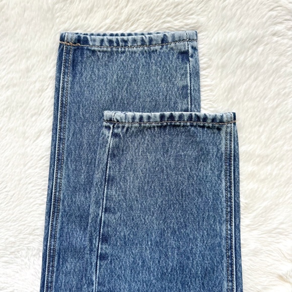 HIDDEN Zoey Tapered Mom High Rise Ankle Cropped Acid Wash 100% Cotton Jeans - Picture 10 of 12